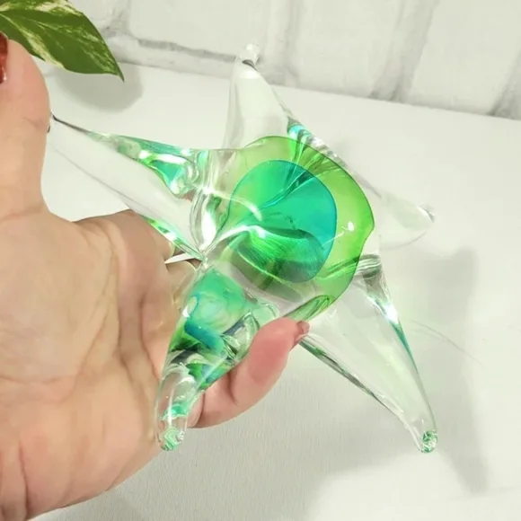 Blown Glass Starfish Paperweight - Picture 3 of 8